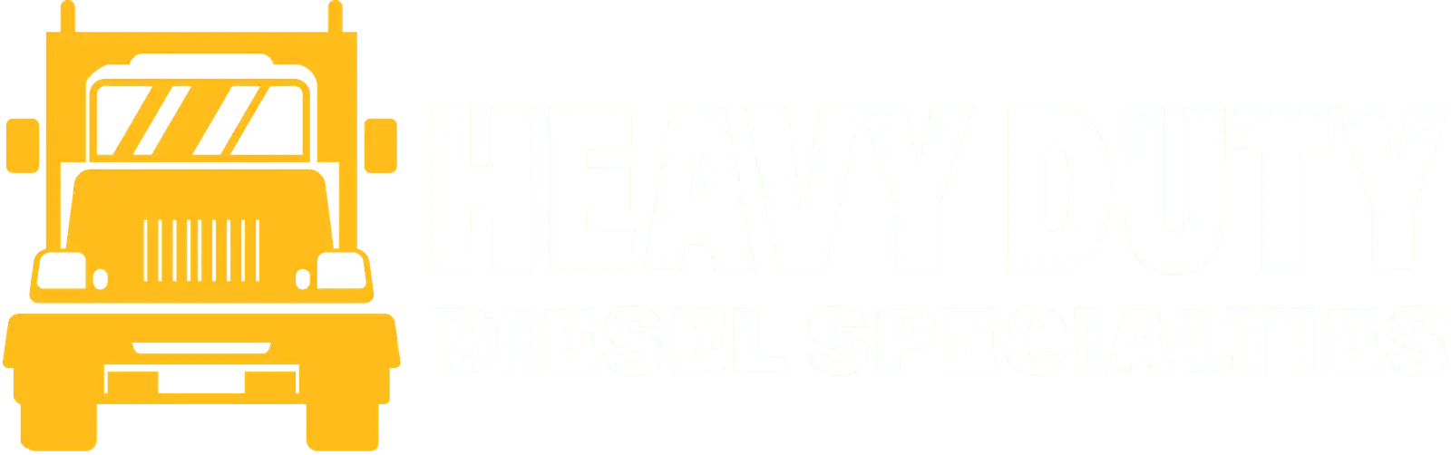 Yellow dump truck icon with windshield, grille, and cargo bed